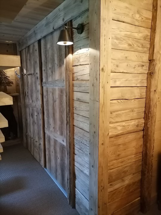 Portes-coulissantes avec portes de grange